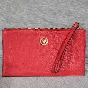 Michael Kors Red Wristlet